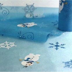 Chemin De Table Bonhomme De Neige 5 M -Vacances Vaisselle Magasin chemin de table bonhomme de neige 5 m 6