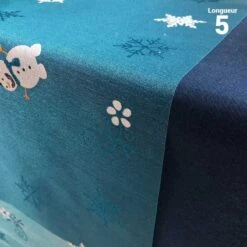 Chemin De Table Bonhomme De Neige 5 M -Vacances Vaisselle Magasin chemin de table bonhomme de neige 5 m 7