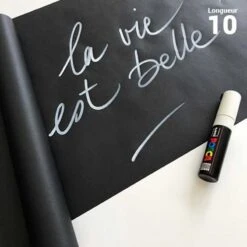 Chemin De Table Kraft Noir Inscriptible 10 M