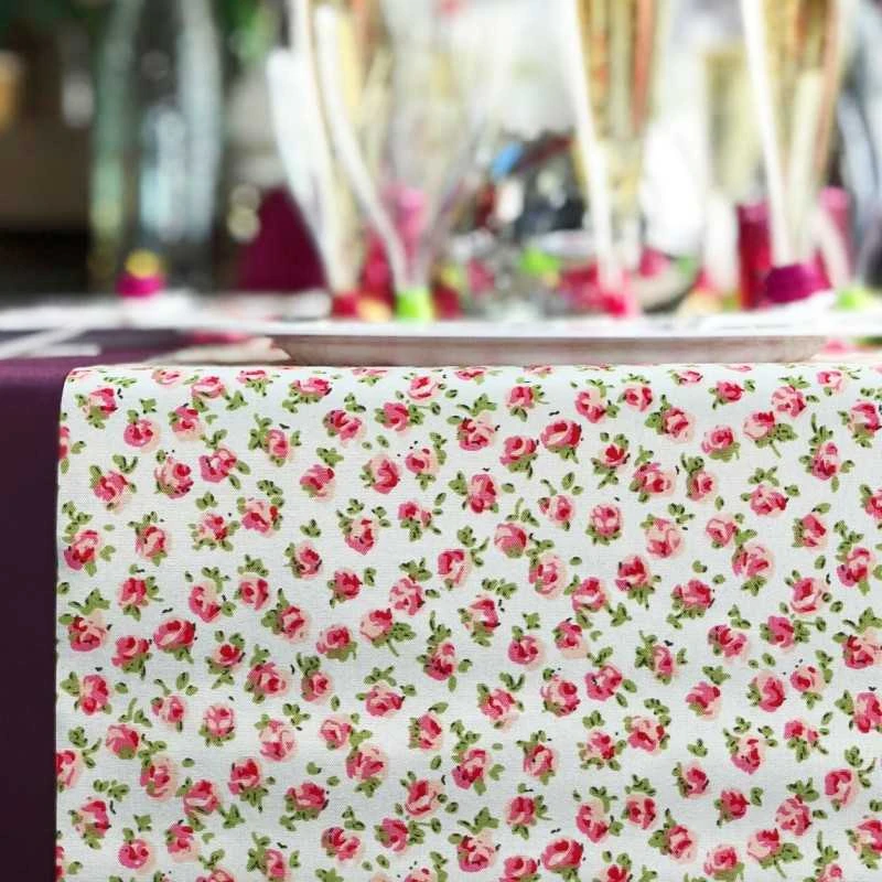 Chemin De Table Non-tissé Avec Roses 5 M 4 Chemin De Table Non-tissé Avec Roses 5 M – Image 2