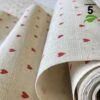 Chemin De Table Lin Coeurs Rouges 5 M -Vacances Vaisselle Magasin chemin de table lin coeurs rouges 5 metres