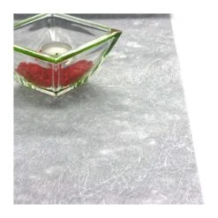 Chemin De Table Romance Intissé Argent 10 M -Vacances Vaisselle Magasin chemin de table romance intisse argent 10 metres 2