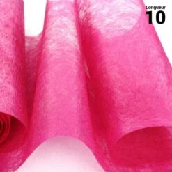 Chemin De Table Romance Intissé Fuchsia 10 M