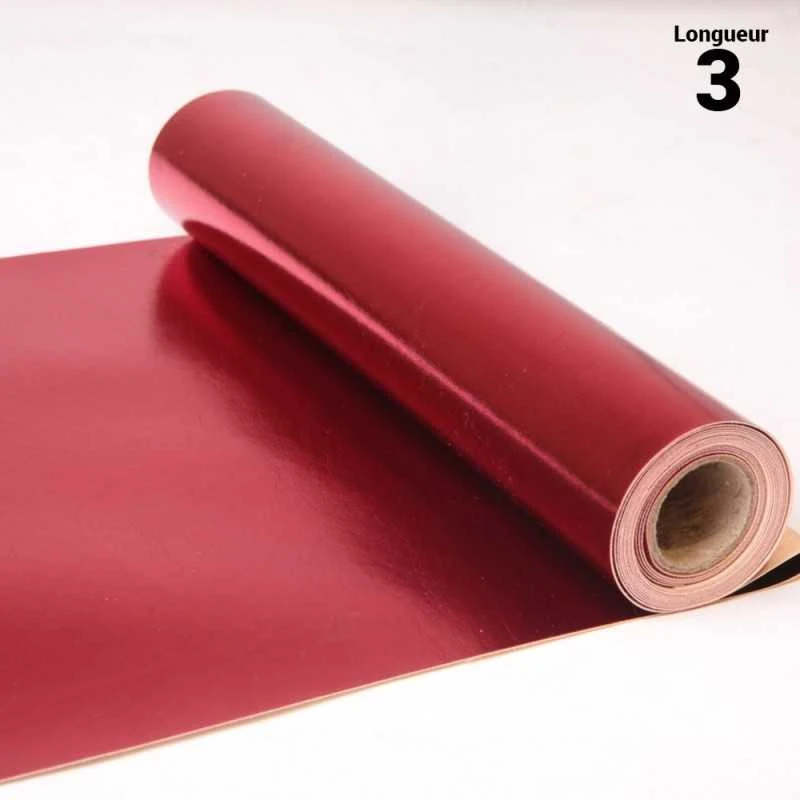 Chemin De Table Style Cuir Rouge 3 M 3 Chemin De Table Style Cuir Rouge 3 M