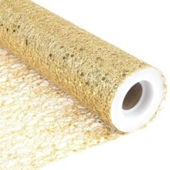 Chemin De Table Glitter Pailleté Or 5 M -Vacances Vaisselle Magasin chemins de table glitter paillete or 5 metres 4