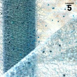 Chemin De Table Glitter Pailleté Turquoise 5 M