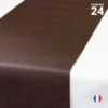 Chemins De Table En Non-tissé Chocolat 24 M 2 Chemins De Table En Non-tissé Chocolat 24 M -Vacances Vaisselle Magasin chemins de table non tisse chocolat 24 metres