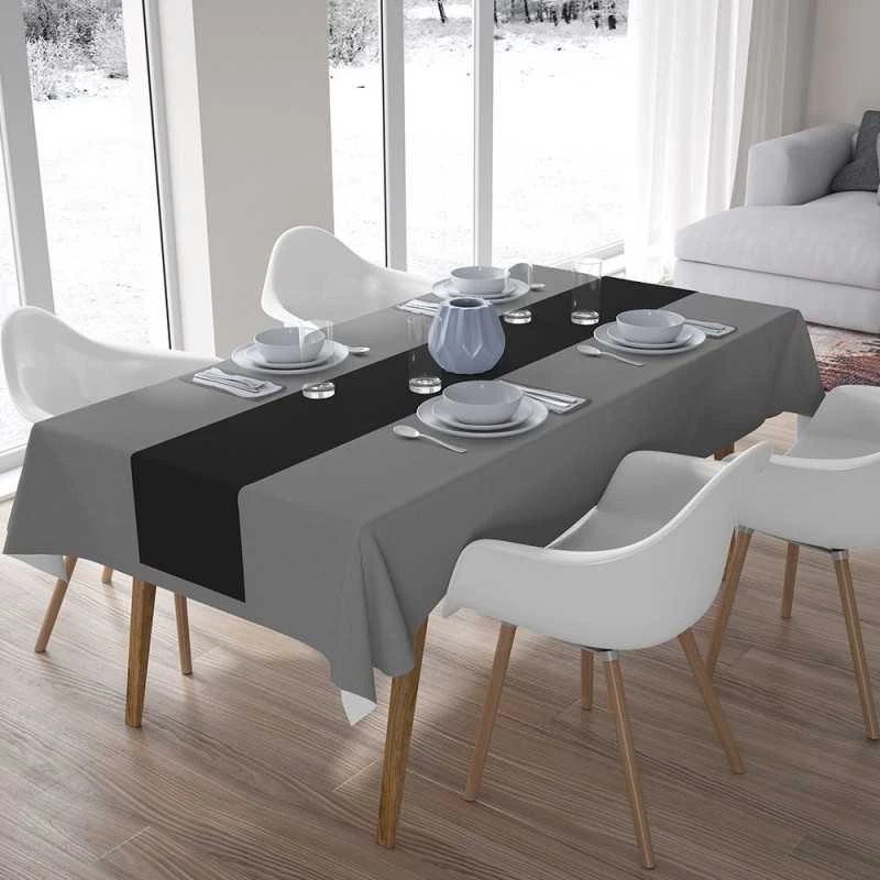 Chemins De Table En Non-tissé Noir 24 M 6 Chemins De Table En Non-tissé Noir 24 M – Image 4