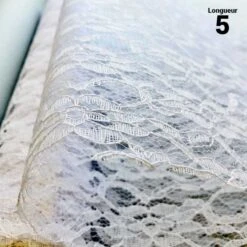 Chemin De Table Romantique Blanc 5 M