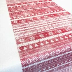 Chemins De Table Tradition Noël Rouge 5 M -Vacances Vaisselle Magasin chemins de table tradition noel rouge 5 metres 2
