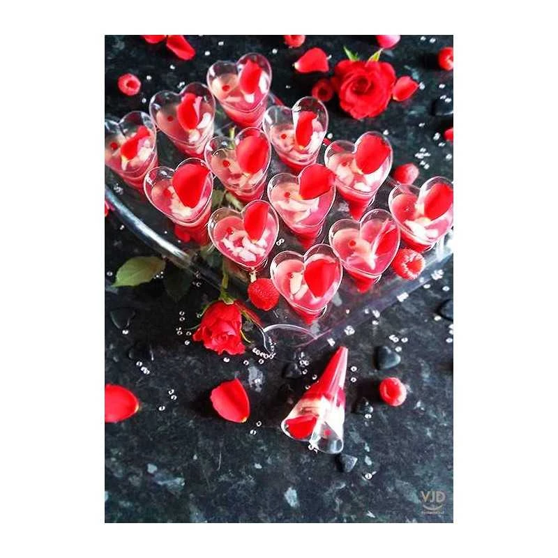 Coffret De 60 Verrines Cônes Coeur + 5 Présentoirs 18 Coffret De 60 Verrines Cônes Coeur + 5 Présentoirs – Image 16