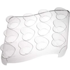 Coffret De 60 Verrines Cônes Coeur + 5 Présentoirs 20 Coffret De 60 Verrines Cônes Coeur + 5 Présentoirs -Vacances Vaisselle Magasin coffret de 60 verrines cones coeur 5 presentoirs recyclable reutilisable 2