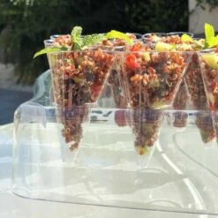 Coffret De 60 Verrines Cônes Coeur + 5 Présentoirs 26 Coffret De 60 Verrines Cônes Coeur + 5 Présentoirs -Vacances Vaisselle Magasin coffret de 60 verrines cones coeur 5 presentoirs recyclable reutilisable 8