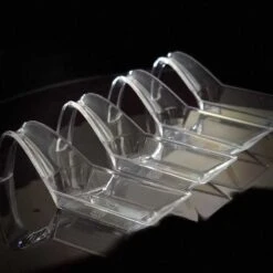 60 Cuillères Apéritive Design 3 Cl -Vacances Vaisselle Magasin cuillere aperitive plastique design transparente 3 cl 2