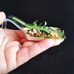 60 Cuillères Apéritive Design 3 Cl -Vacances Vaisselle Magasin cuillere aperitive plastique design transparente 3 cl 7