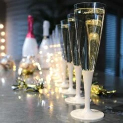 10 Flûtes à Pied Premium Ivoire Champagne 8 10 Flûtes à Pied Premium Ivoire Champagne -Vacances Vaisselle Magasin flutes a pied premium ivoire champagne 2