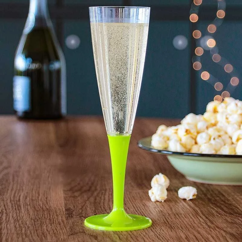 10 Flûtes à Pied Premium Vert Anis 3 10 Flûtes à Pied Premium Vert Anis