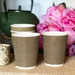 25 Gobelets Double-paroi 24 Cl -Vacances Vaisselle Magasin gobelet biodegradable 24cl double paroi par 25 3