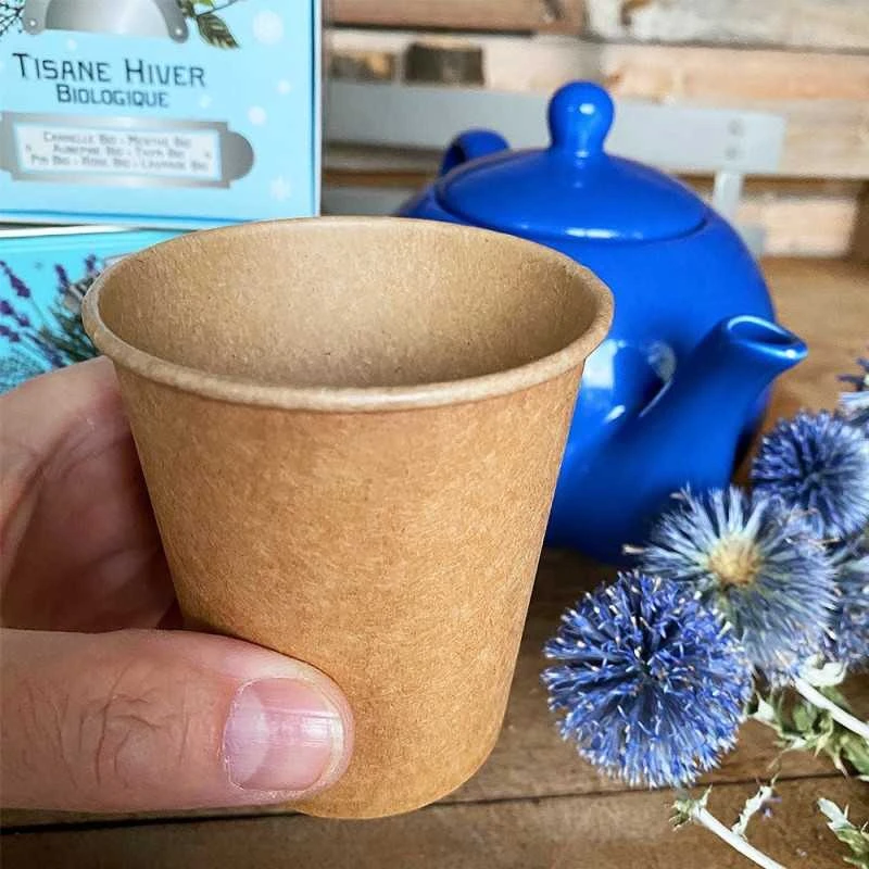 50 Gobelets Carton 100 % Kraft 24 Cl 4 50 Gobelets Carton 100 % Kraft 24 Cl – Image 2