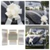 Kit Décoration Voiture Mariage Métallisé Ivoire -Vacances Vaisselle Magasin kit decoration voiture mariage metallise ivoire