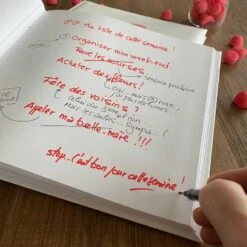 Livre D'or Spécial Fêtes Décor Coeur Rose -Vacances Vaisselle Magasin livre d or special fetes decor coeur rose 3