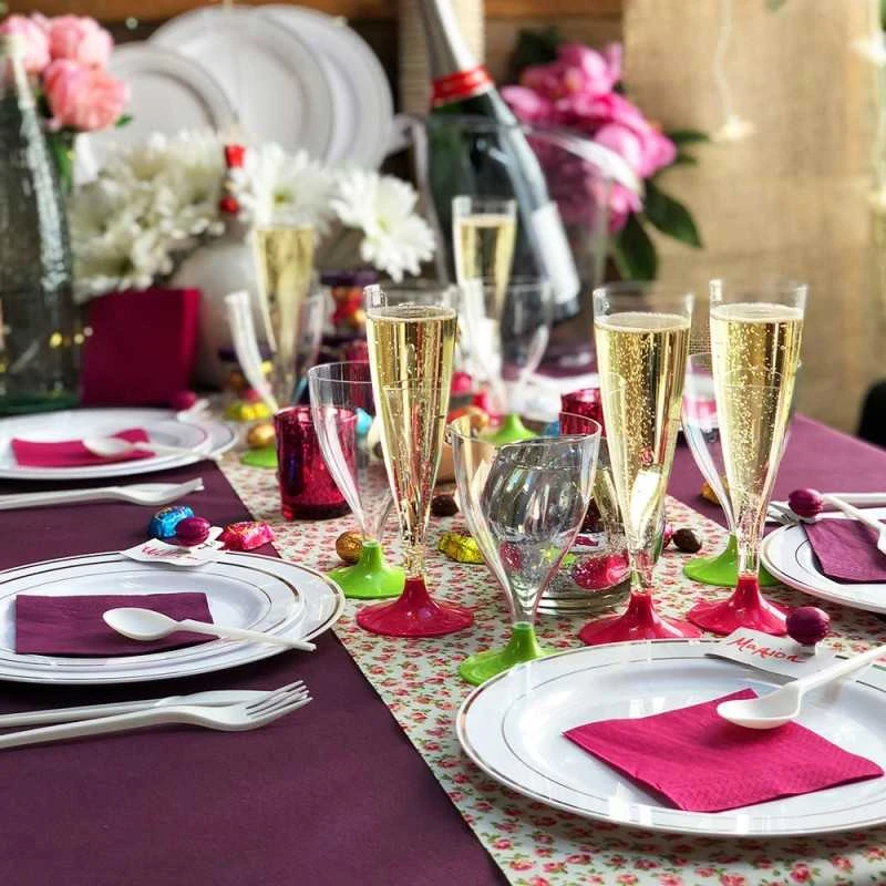 Nappe En Non-tissé Aubergine 25 M 5 Nappe En Non-tissé Aubergine 25 M – Image 3