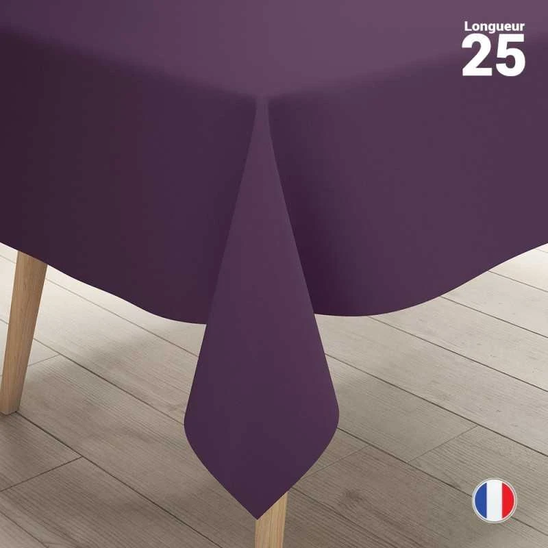 Nappe En Non-tissé Aubergine 25 M 3 Nappe En Non-tissé Aubergine 25 M