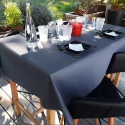 Nappe En Non-tissé Gris Titane 25 M -Vacances Vaisselle Magasin nappe en non tisse gris titane 25 metres 4