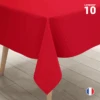 Nappe En Non-tissé Rouge 10 M -Vacances Vaisselle Magasin nappe en non tisse rouge 10 metres
