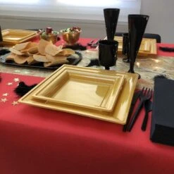 Nappe En Non-tissé Rouge 25 M 9 Nappe En Non-tissé Rouge 25 M -Vacances Vaisselle Magasin nappe en non tisse rouge 25 metres 2