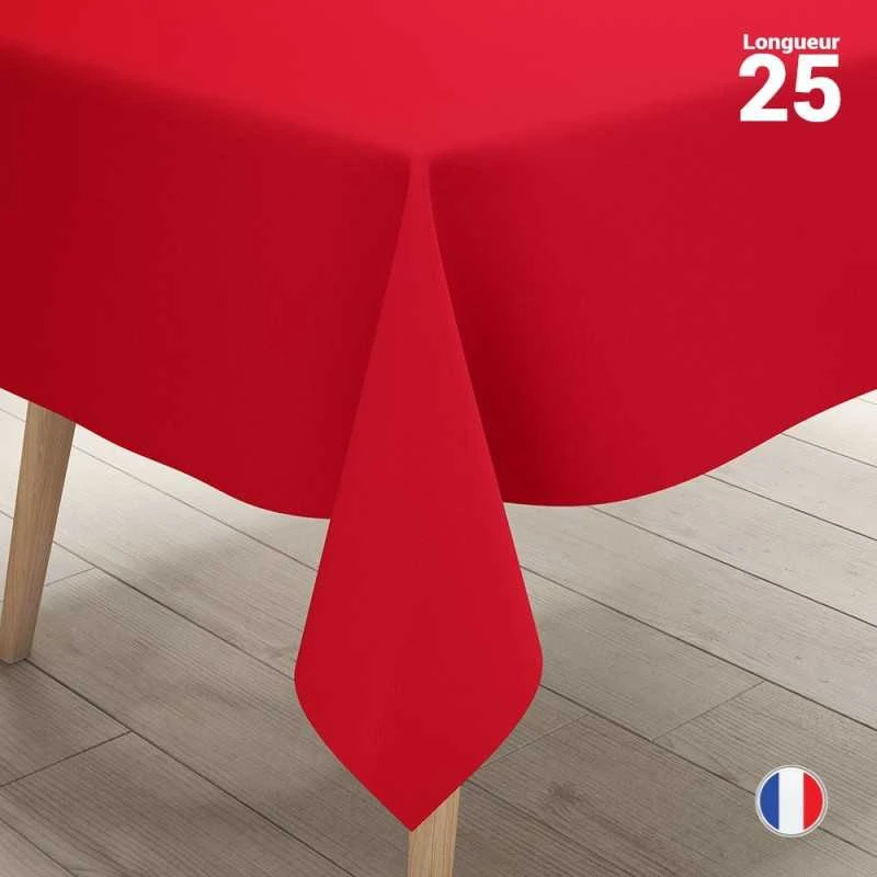 Nappe En Non-tissé Rouge 25 M 3 Nappe En Non-tissé Rouge 25 M
