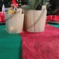 Nappe En Non-tissé Vert Sapin 25 M -Vacances Vaisselle Magasin nappe en non tisse vert sapin 25 metres 2