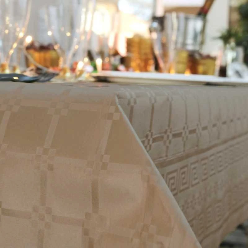 Nappe En Papier Damassé Bronze 6 M 4 Nappe En Papier Damassé Bronze 6 M – Image 2
