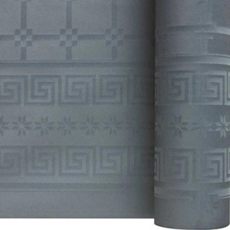 Nappe En Papier Damassé Gris Béton 25 M 4 Nappe En Papier Damassé Gris Béton 25 M – Image 2