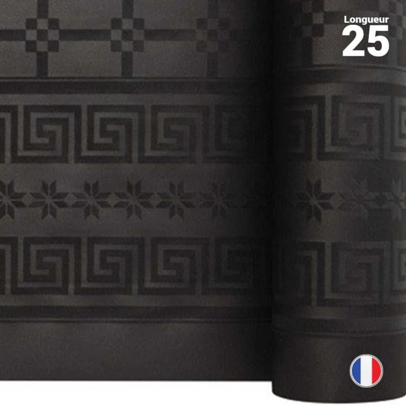 Nappe En Papier Damassé Noire 25 M 4 Nappe En Papier Damassé Noire 25 M – Image 2
