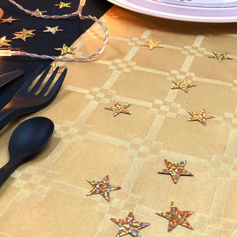 Nappe En Papier Damassé Doré 20 M 5 Nappe En Papier Damassé Doré 20 M – Image 3