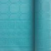 Nappe En Papier Damassé Turquoise 25 M -Vacances Vaisselle Magasin nappe en papier damasse turquoise 25 metres