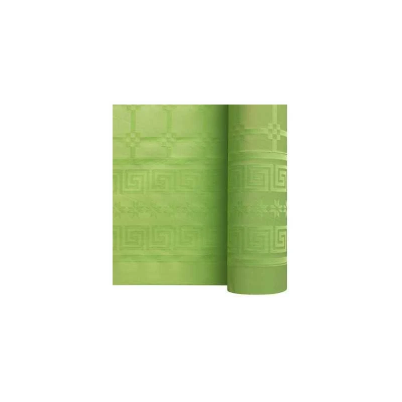 Nappe En Papier Damassé Vert Anis 25 M 5 Nappe En Papier Damassé Vert Anis 25 M – Image 3