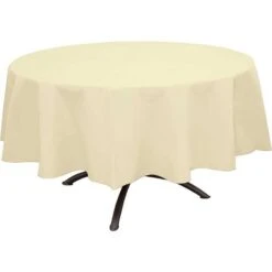 Nappe Ivoire Ronde En Non-tissé 240 Cm 7 Nappe Ivoire Ronde En Non-tissé 240 Cm -Vacances Vaisselle Magasin nappe ivoire ronde en non tisse 240 cm 2