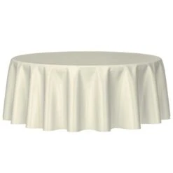 Nappe Ivoire Ronde En Non-tissé 240 Cm