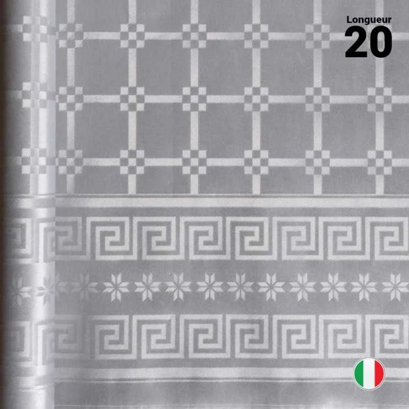 Nappe En Papier Damassé Argent 20 M 3 Nappe En Papier Damassé Argent 20 M