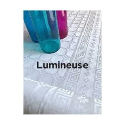 Nappe Papier Damassé Blanche 25 M -Vacances Vaisselle Magasin nappe papier damasse blanche 25 metres 8