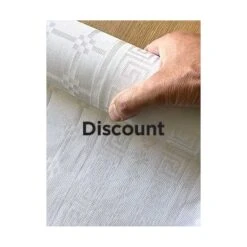 Nappe Papier Damassé Blanche 25 M -Vacances Vaisselle Magasin nappe papier damasse blanche 25 metres 9