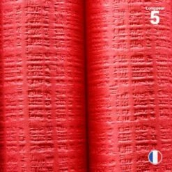 Nappe Papier Tendance Lin Rouge 5 M