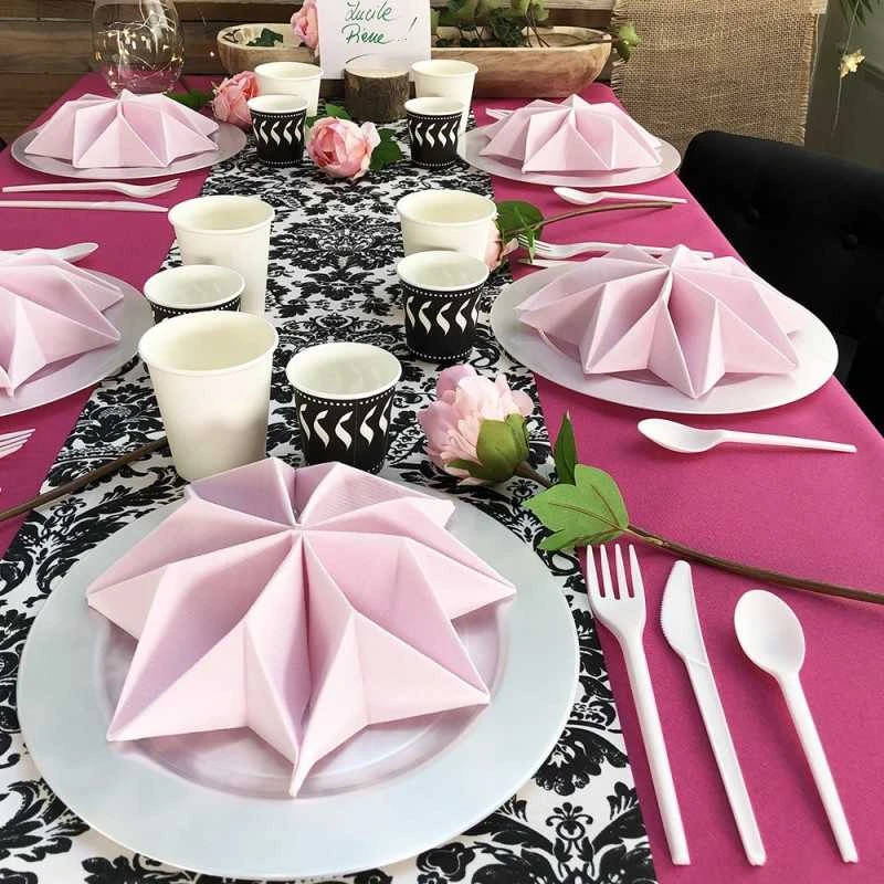 Nappe En Non-tissé Framboise 10 M 10 Nappe En Non-tissé Framboise 10 M – Image 8