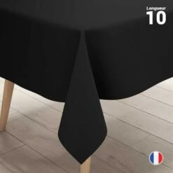 Nappe En Non-tissé Noir 10 M