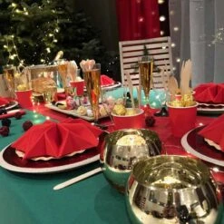 Nappe En Non-tissé Vert Foncé 10 M -Vacances Vaisselle Magasin nappes en non tisse vert fonce 10 metres 4