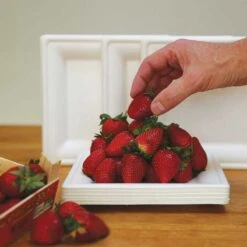 Pack 2 X 50 Assiettes Fibre Nature Carrées 16 Et 20 Cm 10 Pack 2 X 50 Assiettes Fibre Nature Carrées 16 Et 20 Cm -Vacances Vaisselle Magasin pack 100 assiettes fibres biodegradables carrees 16 et 20 cm 2