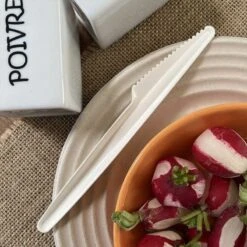 Pack 100 Couteaux Carton Blanc Nature 17 Cm -Vacances Vaisselle Magasin pack 100 couteaux carton blanc nature 17 cm 1