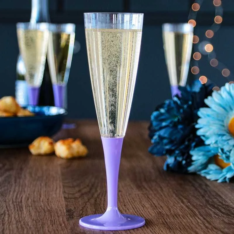Pack 100 Flûtes Pieds Lilas à Prix Discount 3 Pack 100 Flûtes Pieds Lilas à Prix Discount